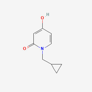molecular formula C9H11NO2 B8815566 1-(Cyclopropylmethyl)-4-hydroxypyridin-2(1H)-one CAS No. 1127499-04-0
