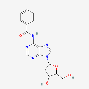 molecular formula C17H17N5O4 B8815568 Adenosine, N(6)-benzoyl-2'-deoxy- 