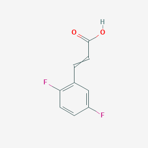 molecular formula C9H6F2O2 B8815579 trans-2,5-Difluorocinnamic acid 