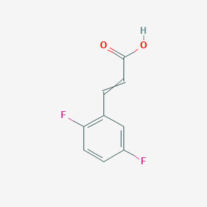 molecular formula C9H6F2O2 B8815579 3-(2,5-Difluorophenyl)prop-2-enoic acid 