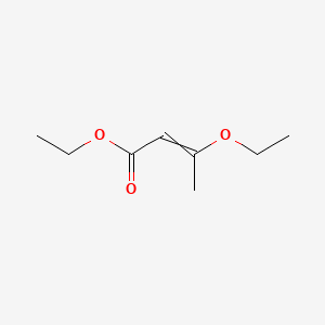 molecular formula C8H14O3 B8815587 Ethyl 3-ethoxybut-2-enoate 