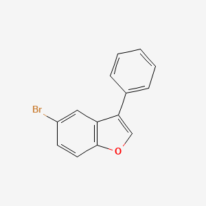 molecular formula C14H9BrO B8815597 5-Bromo-3-phenylbenzofuran CAS No. 63362-84-5