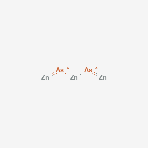 molecular formula Zn3As2<br>As2Zn3 B088156 Zinc arsenide CAS No. 12006-40-5