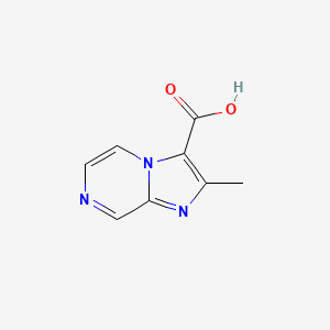 molecular formula C8H7N3O2 B8815640 2-Methylimidazo[1,2-a]pyrazine-3-carboxylic acid 