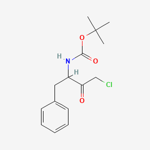 molecular formula C15H20ClNO3 B8815648 (1-Benzyl-3-chloro-2-oxopropyl)carbamic acid tert-butyl ester 