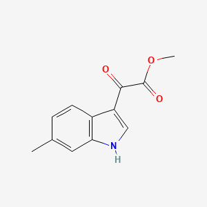 molecular formula C12H11NO3 B8815665 Methyl 2-(6-Methyl-3-indolyl)-2-oxoacetate 