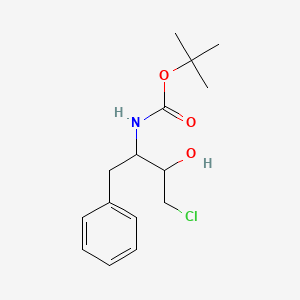 molecular formula C15H22ClNO3 B8815680 tert-Butyl (4-chloro-3-hydroxy-1-phenylbutan-2-yl)carbamate 