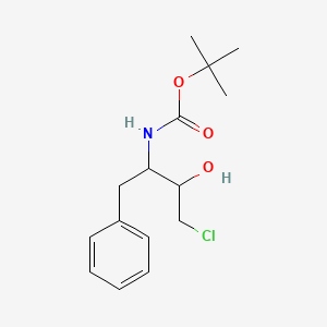 molecular formula C15H22ClNO3 B8815680 (2R,3S)-3-(Tert-butoxycarbonylamino)-1-chloro-2-hydroxy-4-phenylbutane 