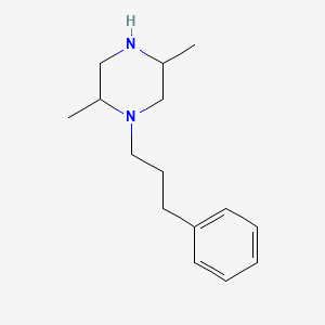 molecular formula C15H24N2 B8815695 2,5-Dimethyl-1-(3-phenylpropyl)piperazine CAS No. 63474-82-8