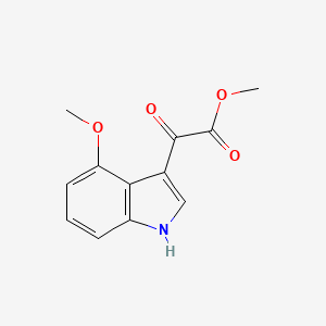 molecular formula C12H11NO4 B8815742 Methyl 2-(4-Methoxy-3-indolyl)-2-oxoacetate 