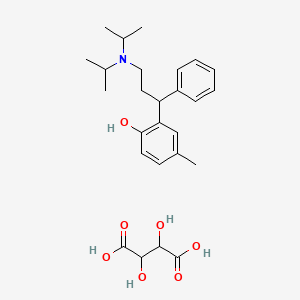 molecular formula C26H37NO7 B8815822 Tolterodin hydrogen tartrate 
