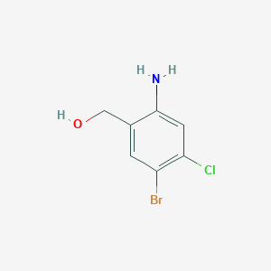 molecular formula C7H7BrClNO B8815830 (2-Amino-5-bromo-4-chlorophenyl)methanol CAS No. 1036757-10-4