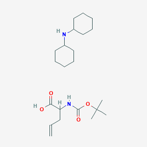 molecular formula C22H40N2O4 B8815844 Dicyclohexylamine (R)-2-((tert-butoxycarbonyl)amino)pent-4-enoate 
