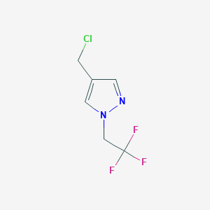 B8815866 4-(chloromethyl)-1-(2,2,2-trifluoroethyl)-1H-pyrazole CAS No. 405103-71-1