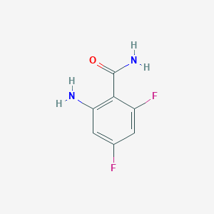 molecular formula C7H6F2N2O B8815888 2-Amino-4,6-difluorobenzamide 
