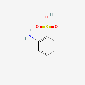 molecular formula C7H9NO3S B8815908 2-Amino-4-methylbenzenesulfonic acid CAS No. 88-62-0