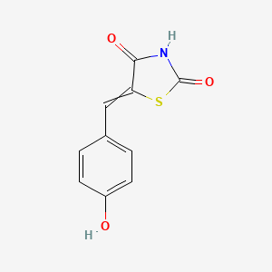 molecular formula C10H7NO3S B8815912 5-[(4-Hydroxyphenyl)methylidene]-1,3-thiazolidine-2,4-dione 