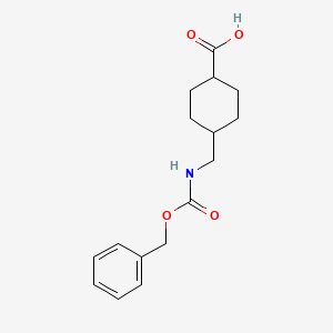 molecular formula C16H21NO4 B8815917 Cbz-trans-4-(aminomethyl)cyclohexanecarboxylic acid 