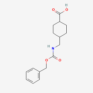 molecular formula C16H21NO4 B8815917 4-({[(Benzyloxy)carbonyl]amino}methyl)cyclohexanecarboxylic acid 