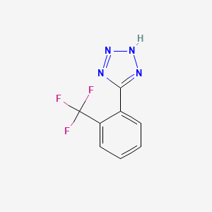 molecular formula C8H5F3N4 B8815925 5-[2-(trifluoromethyl)phenyl]-1H-1,2,3,4-tetrazole 