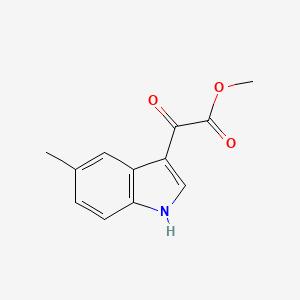 molecular formula C12H11NO3 B8815931 Methyl 2-(5-Methyl-3-indolyl)-2-oxoacetate 
