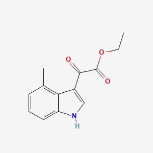 molecular formula C13H13NO3 B8815933 Ethyl 2-(4-Methyl-3-indolyl)-2-oxoacetate 