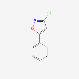 molecular formula C9H6ClNO B8815946 3-chloro-5-phenylIsoxazole 