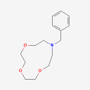 molecular formula C15H23NO3 B8815983 10-Benzyl-1,4,7-trioxa-10-azacyclododecane 