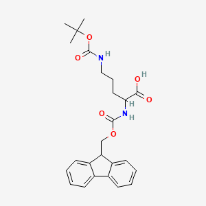 molecular formula C25H30N2O6 B8815993 Fmoc-D-Orn(Boc)-OH 