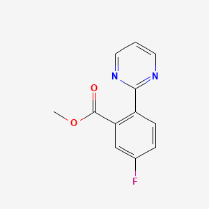 Methyl 5-fluoro-2-(pyrimidin-2-yl)benzoate