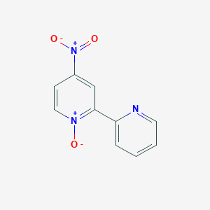 molecular formula C10H7N3O3 B088160 4-NITRO-2,2'-BIPYRIDINE-N-OXIDE CAS No. 14163-00-9