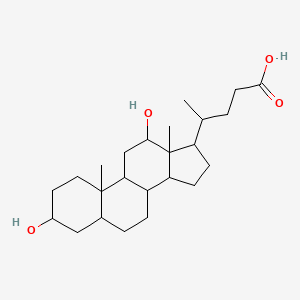molecular formula C24H40O4 B8816030 Cholan-24-oic acid, 3,12-dihydroxy-, (3alpha,5beta,12alpha)- CAS No. 30635-00-8