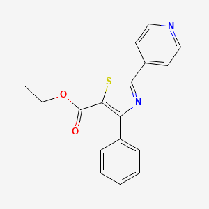 Ethyl 4-phenyl-2-(pyridin-4-yl)thiazole-5-carboxylate