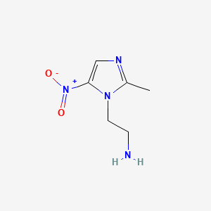molecular formula C6H10N4O2 B8816128 1-(2-Aminoethyl)-2-methyl-5-nitroimidazole 