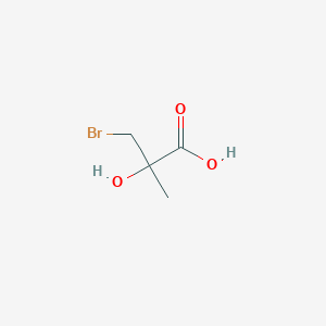 molecular formula C4H7BrO3 B8816149 3-Bromo-2-hydroxy-2-methylpropanoic acid 