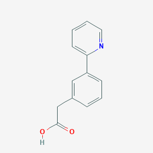 molecular formula C13H11NO2 B8816157 2-(3-(Pyridin-2-yl)phenyl)acetic acid CAS No. 51061-68-8