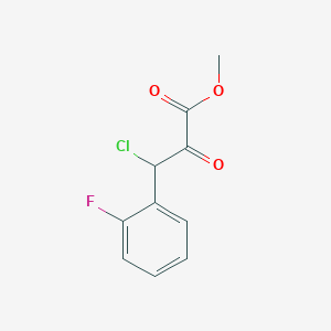Methyl 3-chloro-3-(2-fluorophenyl)-2-oxopropanoate