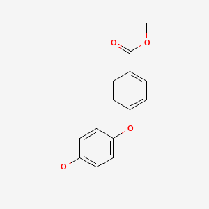 molecular formula C15H14O4 B8816215 Methyl 4-(4-methoxyphenoxy)benzoate CAS No. 38342-84-6