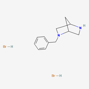 molecular formula C12H18Br2N2 B8816231 2-Benzyl-2,5-diazabicyclo[2.2.1]heptane dihydrobromide 