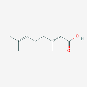 molecular formula C10H16O2 B8816347 3,7-Dimethyl-2,6-octadienoic acid 