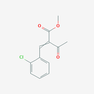 molecular formula C12H11ClO3 B8816364 Methyl 2-[(2-chlorophenyl)methylidene]-3-oxobutanoate 