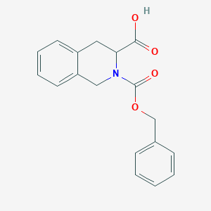 molecular formula C18H17NO4 B8816402 2-[(Benzyloxy)carbonyl]-1,2,3,4-tetrahydroisoquinoline-3-carboxylic acid CAS No. 82716-88-9