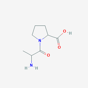 molecular formula C8H14N2O3 B8816416 1-(2-Aminopropanoyl)pyrrolidine-2-carboxylic acid 