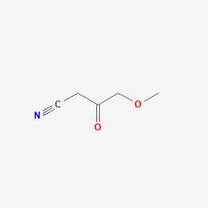 molecular formula C5H7NO2 B8816466 4-Methoxy-3-oxobutanenitrile 