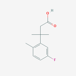 3-(5-Fluoro-2-methylphenyl)-3-methylbutanoic acid
