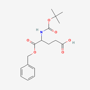 4-[[(2-Methylpropan-2-yl)oxy-oxomethyl]amino]-5-oxo-5-phenylmethoxypentanoic acid