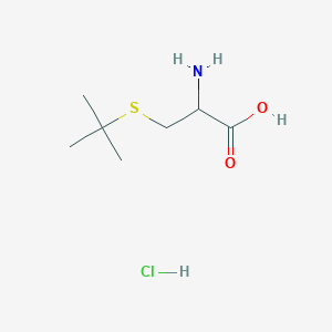 molecular formula C7H16ClNO2S B8816593 2-Amino-3-tert-butylsulfanyl-propionic acid hydrochloride 
