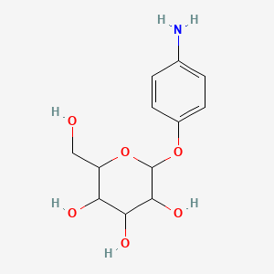 molecular formula C12H17NO6 B8816625 (2R,3R,4S,5S,6R)-2-(4-aminophenoxy)-6-(hydroxymethyl)oxane-3,4,5-triol 