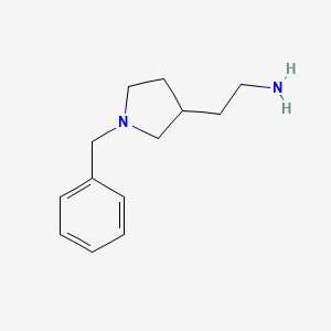 molecular formula C13H20N2 B8816653 2-(1-Benzylpyrrolidin-3-yl)ethanamine 