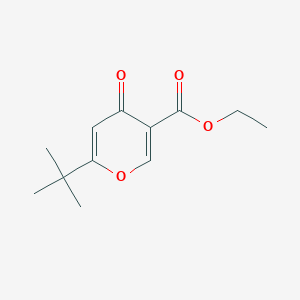 Ethyl 6-(tert-butyl)-4-oxo-4H-pyran-3-carboxylate